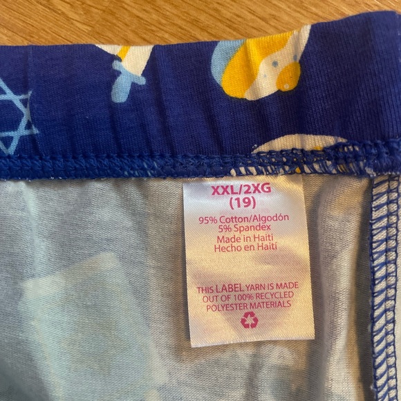 NWT Women’s Hanukkah Cotten leggings XL - Picture 5 of 9
